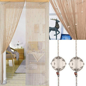 Crystal Beaded Curtain Tassel Curtain - Partition Door Curtain Beaded String Curtain Door Screen Panel Home Decor Divider Crystal Tassel Screen 90x200cm (2 Pack) - Anna's Linens Store