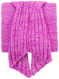 Mermaid Tail Blanket Hand Crochet Snuggle All Seasons Sleeping Bag Blanket with Gift - Anna's Linens Store