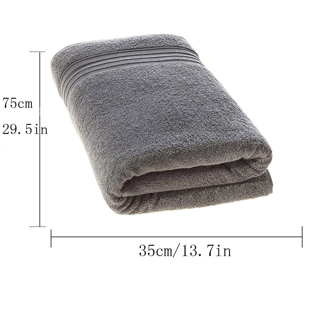 6 PCS Pure Cotton Face Towel Super Absorbent Large Thick Soft Bathroom 30  x 14