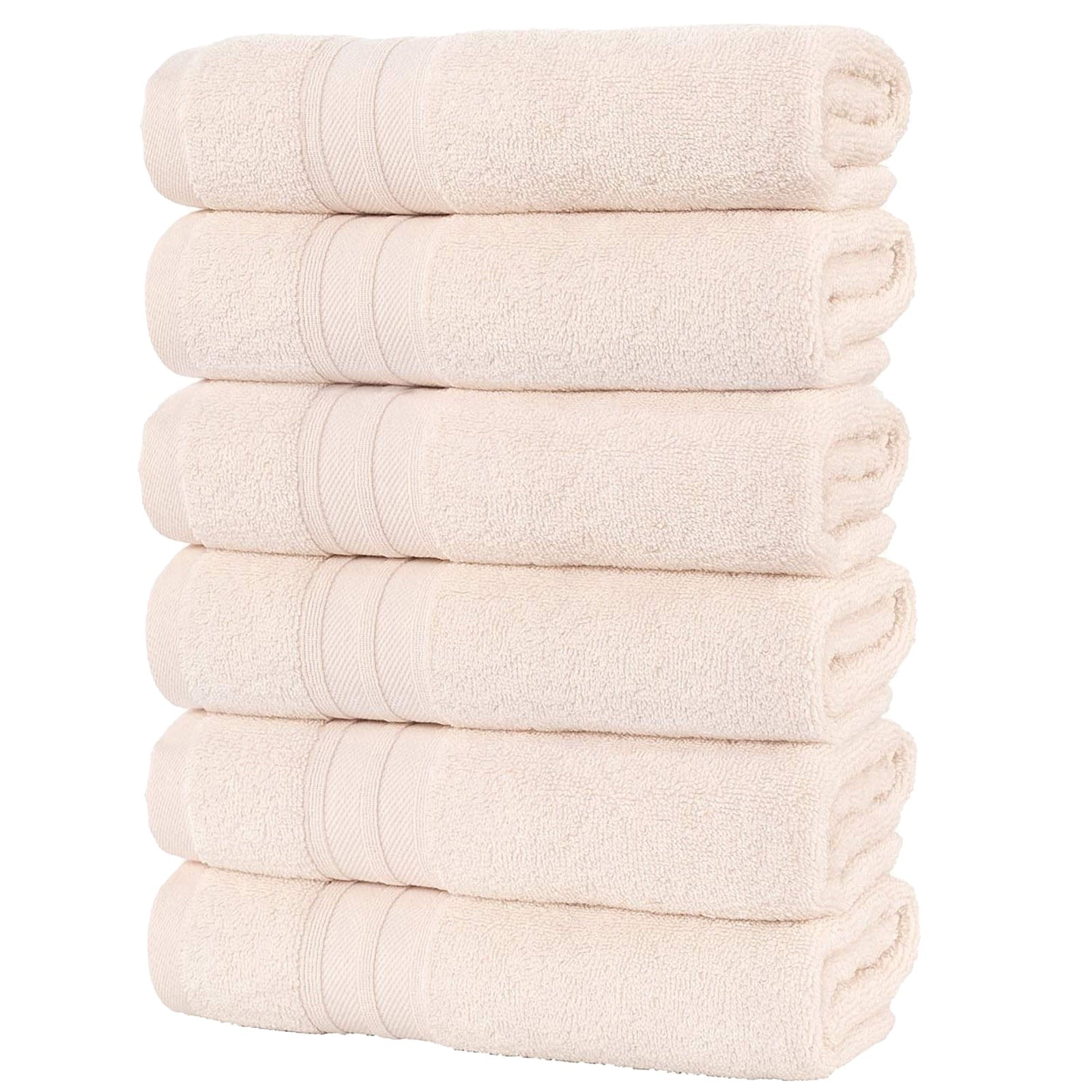 Pretty Comy - Cotton Solid Soft Face Towel/Bath Towel/Hair Towel 4 times  absorbs Water Extra Large Hand Washing Body Towels Whole Pure Cotton -  Luxurious Rayon Trim（Green,13.38 x 29.5） 